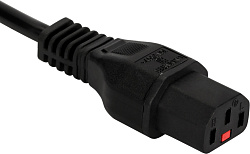 Шнур питания Lanmaster LAN-PP13L/SH-1.8-BK C13-Schuko проводник.:3x0.75мм2 1.8м 220В 10А (упак.:1шт) черный