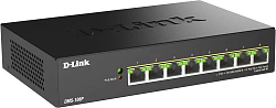Коммутатор D-Link DMS-108P/A1A 8x2.5Гбит/с 8PoE 230W неуправляемый