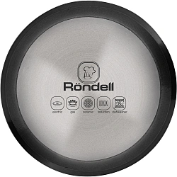 Кофеварка гейзерн. Rondell Kafferro RDA-1275 0.45л алюминий темно-серый
