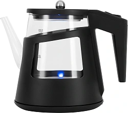 Чайник электрический Vitek VT-WK1083 1л. 1100Вт черный корпус: стекло