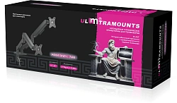 Кронштейн для мониторов Ultramounts UM740 черный 17"-32" макс.9кг крепление к столешнице поворот и наклон