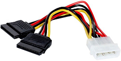 Кабель Premier 6-096-SATA-PSY Molex 8981 SATA SATA 0.15м (пакет)