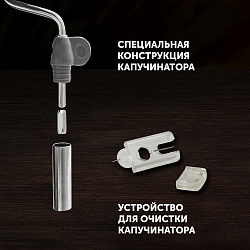 Кофеварка рожковая Polaris Adore Crema PCM 1542E 1350Вт нержавеющая сталь