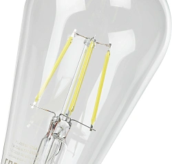 Лампа филам. Thomson Filament TH-B2341 7Вт цок.:E27 эдисон 220B св.свеч.бел.хол. ST64 (упак.:1шт)