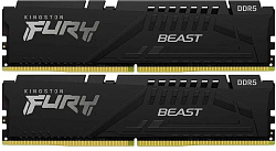 Память DDR5 2x8GB 5600MHz Kingston KF556C36BBEK2-16 Fury Beast Black RTL Gaming PC5-44800 CL36 DIMM 288-pin 1.25В single rank с радиатором Ret