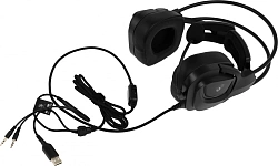 Наушники с микрофоном A4Tech Bloody G575P черный 2м мониторные оголовье (G575P 4PIN+USB/BLACK)