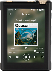 Плеер Hi-Fi Flash Digma Pro XT7 черный/золотистый/3.5"/microSD/microSDHC