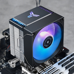 Устройство охлаждения(кулер) Jonsbo CR-1400 Evo ARGB черный 4-pin 22.3-33.85dB Al 180W 341gr Ret (CR-1400 EVO ARGB)