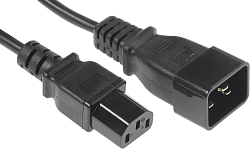 Шнур питания Lanmaster LAN-PP13/20-3.0-BK C13-C20 проводник.:3x0.75мм2 3м 220В 10А черный