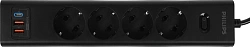 Сетевой фильтр Philips CHP8246BB/51 3м (4 розетки) черный (коробка)