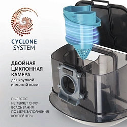 Пылесос Polaris PVC 2016 2000Вт белый/черный
