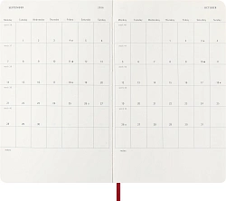 Еженедельник Moleskine CLASSIC SOFT WKNT Large 130х210мм 144стр. мягкая обложка красный