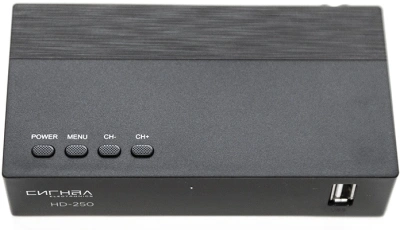 Ресивер DVB-T2 Сигнал Эфир HD-250 черный