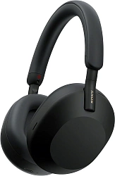 Гарнитура мониторные Sony WH-1000XM5 1.2м черный беспроводные bluetooth оголовье (WH-1000XM5/B)