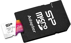 Флеш карта microSDXC 256GB Silicon Power SP256GBSTXBV1V20SP Elite + adapter
