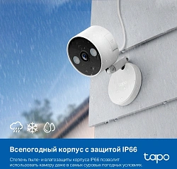 Камера видеонаблюдения IP TP-Link Tapo C120 Wi-Fi 3.17-3.17мм цв. корп.:белый
