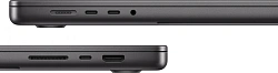 Ноутбук Apple MacBook Pro A2991 M3 Max 14 core 36Gb SSD1Tb/30 core GPU 16.2" Liquid Retina XDR (3456x2234) macOS black WiFi BT Cam (Z1AH0003L(MRW33))