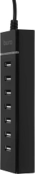 Разветвитель USB-C Buro BPH-C-P107 7порт. черный (BU-USBC-HUB-7U2)