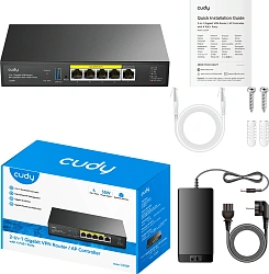 Контроллер Cudy C200P 10/100/1000BASE-TX черный