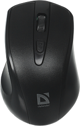Мышь Defender Datum MM-265 черный оптическая 1600dpi беспров. USB 3but (52265)