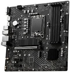 Материнская плата MSI PRO B760M-P DDR4 Soc-1700 Intel B760 4xDDR4 mATX AC`97 8ch(7.1) GbLAN+VGA+HDMI+DP