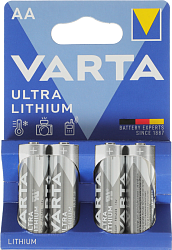 Батарея Varta Ultra FR6 BL4 Lithium AA (4шт)