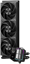 Система водяного охлаждения PcCooler DS360 Pro Digital Soc-AM5/AM4/1200/1700/1851 черный 4-pin Al LCD 310W Ret (D7-S360WBKN-GL)