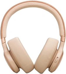 Гарнитура накладные JBL Live 770NC бежевый беспроводные bluetooth оголовье (JBLLIVE770NCSAT)