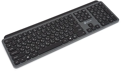 Клавиатура Оклик K859W серый/черный USB беспроводная slim Multimedia (2002136)