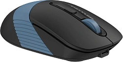 Мышь A4Tech Fstyler FG10CS Air черный/синий оптическая 2000dpi silent беспров. USB для ноутбука 4but (FG10CS AIR ASH BLUE)