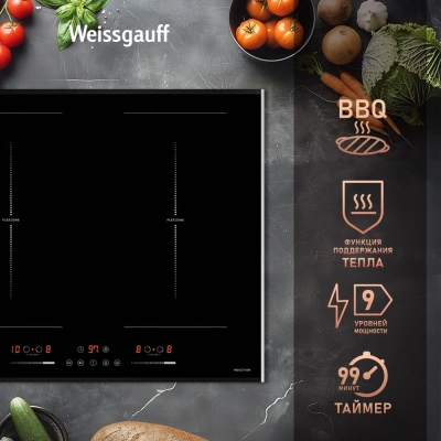 Индукционная варочная поверхность Weissgauff HI 642 Bfzg черный
