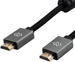Кабель аудио-видео Digma HDMI (m)/HDMI (m) 1.5м. феррит.кольца позолоч.конт. черный (D-HDMI-2FF-V2.0-1.5M)