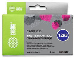 Картридж струйный Cactus CS-EPT1293 T1293 пурпурный (10мл) для Epson B42/BX305/BX305F/BX320/BX525/BX625/SX420/SX425/SX525/SX622 с чипом