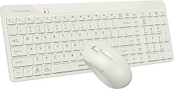Клавиатура + мышь A4Tech Fstyler FG2300 Air клав:бежевый мышь:бежевый USB беспроводная slim (FG2300 AIR BEIGE)