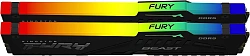 Память DDR5 2x32Gb 5600MHz Kingston KF556C40BBAK2-64 Fury Beast Black RGB RTL Gaming PC5-44800 CL40 DIMM 288-pin 1.25В dual rank с радиатором Ret