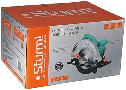 Циркулярная пила (дисковая) Sturm! CS51185 1600Вт (ручная) D диска.:185мм