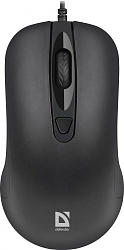Мышь Defender MB-230 черный оптическая 1600dpi USB 2but (52231)