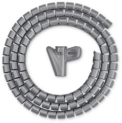 Кабельный органайзер Buro BHP CG155S Spiral Hose 15x1500mm Silver