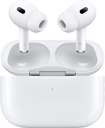 Гарнитура внутриканальные Apple AirPods Pro 2 2023 USB-C A3047/A3048/A2968 белый беспроводные bluetooth в ушной раковине (MTJV3LL/A)