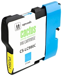 Картридж струйный Cactus CS-LC980C голубой (16мл) для Brother DCP-145C/165C/MFC-250C/290C с чипом