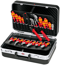 Набор инструментов Knipex KN-002120 20 предметов диэлектр.покр. (жесткий кейс)