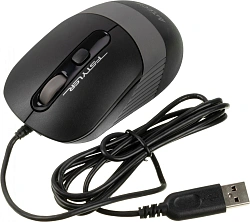 Мышь A4Tech Fstyler FM10 черный/серый оптическая 1600dpi USB 4but (FM10 GREY)