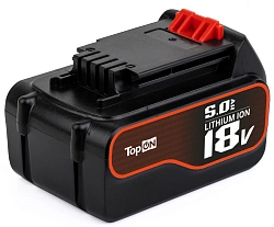 Батарея аккумуляторная TopON TOP-BD-18-5.0 18В 5Ач Li-Ion (103757)