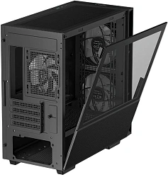 Корпус Deepcool CH360 черный без БП mATX 7x120mm 3x140mm 1xUSB3.0 audio bott PSU