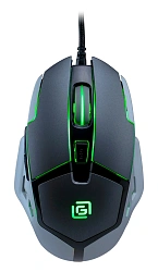 Мышь Оклик 915G HELLWISH V2 черный/серый оптическая 4800dpi USB 6but (1003993)