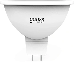 Лампа светодиодная Gauss Elementary 9Вт цок.:GU5.3 софит 12B св.свеч.бел.нейт. (упак.:10шт) (11529)