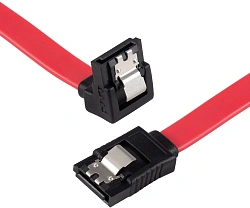 Кабель Buro ver3.0 SATA SATA угловой 0.5м (BU-SATA-SATA-ANG-LOCK) красный