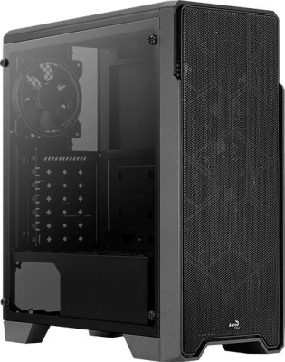Корпус Aerocool Ore Saturn FRGB-G-BK-v1 черный без БП ATX 3x120mm 2xUSB2.0 1xUSB3.0 audio CardReader bott PSU