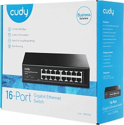 Коммутатор Cudy GS1016 (L2) 16x1Гбит/с неуправляемый