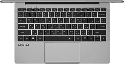 Ноутбук Osio FocusLine F140i-009 Core i5 1235U 16Gb SSD512Gb Intel Iris Xe graphics 14" IPS FHD (1920x1080) Windows 11 Home grey WiFi BT Cam 6000mAh